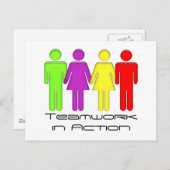 Zusammenarbeit Postkarte (Vorne/Hinten)