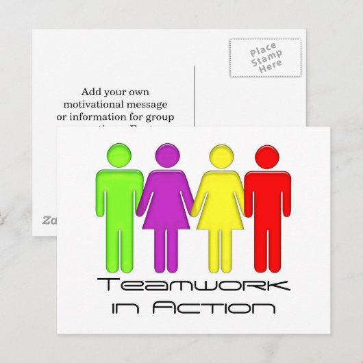 Zusammenarbeit Postkarte (Vorne/Hinten)