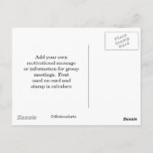 Zusammenarbeit Postkarte (Rückseite)