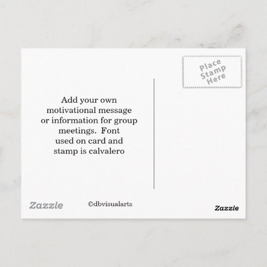 Zusammenarbeit Postkarte (Rückseite)