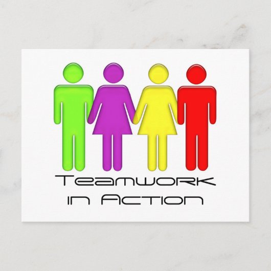 Zusammenarbeit Postkarte (Vorderseite)