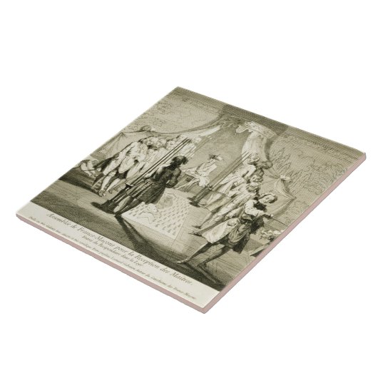 Zusammenbau der freien Maurer für die Einführung Fliese (Seite)