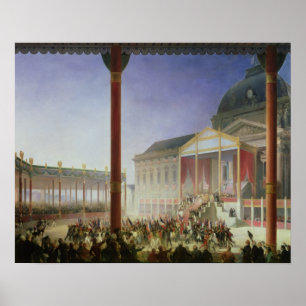 Zusammenbau des Champions de Mai, am 1. Juni 1815 Poster