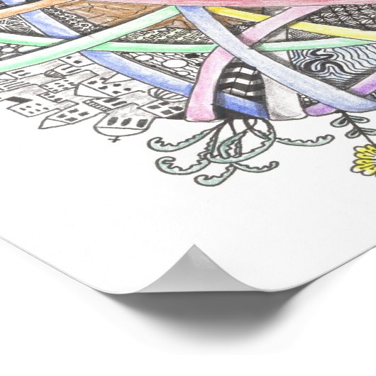 Zusammenbinden Poster (Ecke)