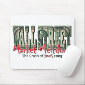 Zusammenbruch des Wall-Street-Marktes Mousepad (Mit Mouse)
