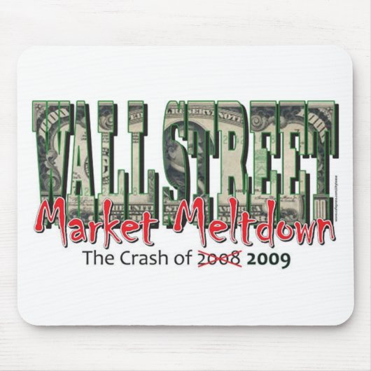 Zusammenbruch des Wall-Street-Marktes Mousepad (Vorne)