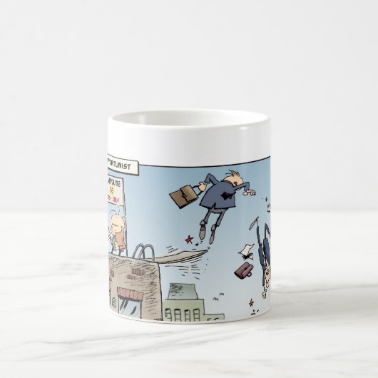 Zusammenbruchs-Opportunist auf lager Kaffeetasse (Mittel)