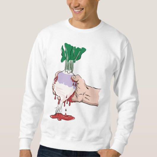 Zusammendrücken des Bluts von einer Rübe Sweatshirt (Vorderseite)
