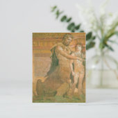 Zusammenfassendes Chiron weist jungen Achilleus Postkarte (Stehend Vorderseite)