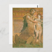 Zusammenfassendes Chiron weist jungen Achilleus Postkarte (Vorne/Hinten)