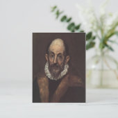 Zusammenfassung Beschreibung El Greco selbst-portr Postkarte (Stehend Vorderseite)