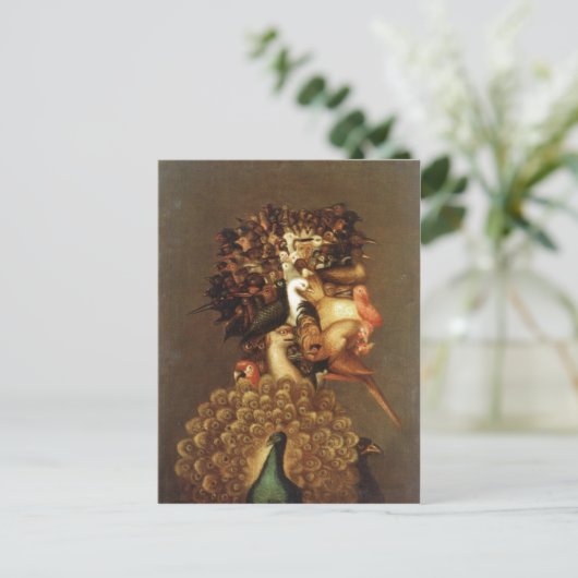 Zusammenfassung Beschreibung Giuseppe Arcimboldo T Postkarte (Stehend Vorderseite)