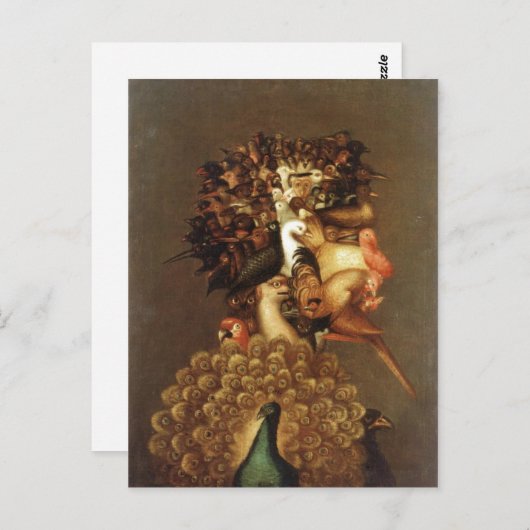 Zusammenfassung Beschreibung Giuseppe Arcimboldo T Postkarte (Vorne/Hinten)