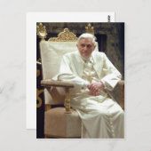 Zusammenfassung Beschreibung Papst Benedictus XVI  Postkarte (Vorne/Hinten)