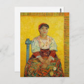 Zusammenfassung Beschreibung Portrait der italieni Postkarte (Vorne/Hinten)