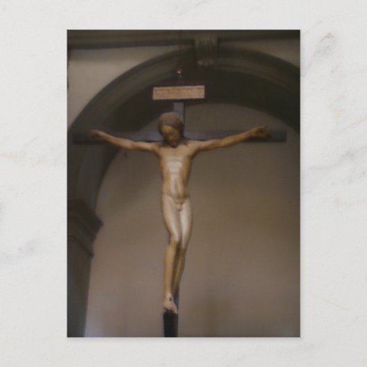 Zusammenfassung Crucifix von Michelangelo in San Postkarte (Vorderseite)