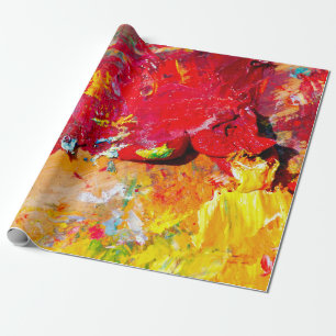 Zusammenfassung der Farbpalette des Künstlers Geschenkpapier