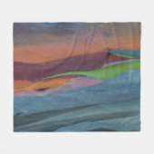 Zusammenfassung des Rainbow Gum Baumes Fleecedecke (Vorderseite (Horizontal))
