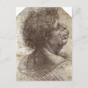Zusammenfassung eines Grotesken Kopfes (c. 1504 -  Postkarte