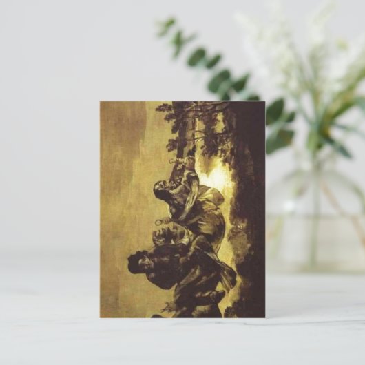 Zusammenfassung Francisco de Goya, The Fates Atrop Postkarte (Stehend Vorderseite)