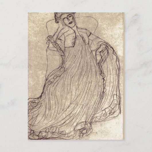 Zusammenfassung Klimt, Gustav Studie f?r das Gem?l Postkarte (Vorderseite)