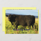 Zusammenfassungs-Zeit! Vieh-Antrieb - Einladung (Vorne/Hinten)