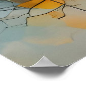 Zusammenfließende Strömungen Poster (Ecke)
