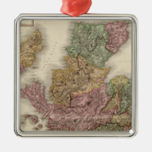 Zusammenfluss Schottland Ornament Aus Metall