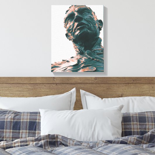 Zusammenfluss von David Zahn Leinwanddruck (Insitu (Schlafzimmer))