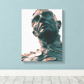 Zusammenfluss von David Zahn Leinwanddruck (Insitu (Holzboden))