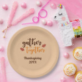 Zusammenführen von Erntedank-Herbstfarben Pappteller (Party)