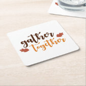 Zusammenführen von Erntedank-Herbstfarben Rechteckiger Pappuntersetzer (angewinkelt)