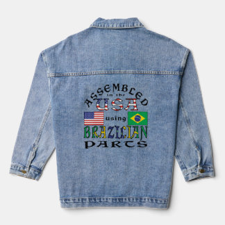 Zusammengebaut in den USA mit brasilianischen Teil Jeansjacke