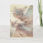 Zusammengefaltete Grußkarte Karte (Rückseite)