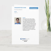 Zusammengefaltete Grußkarte Karte (Rückseite)