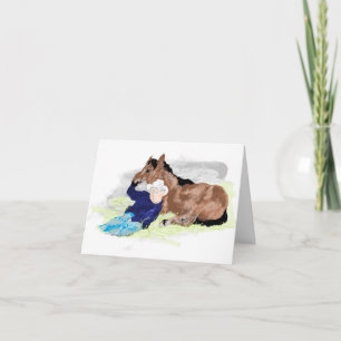 Zusammengefaltete Notizkarte: Tag auf dem alten Co