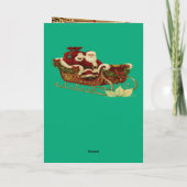 Zusammengefaltete Weihnachtskarte Feiertagskarte (Rückseite)