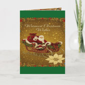 Zusammengefaltete Weihnachtskarte Feiertagskarte (Vorderseite)