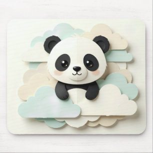 Zusammengefalteter Baby-Panda Süße Origami Mousepad