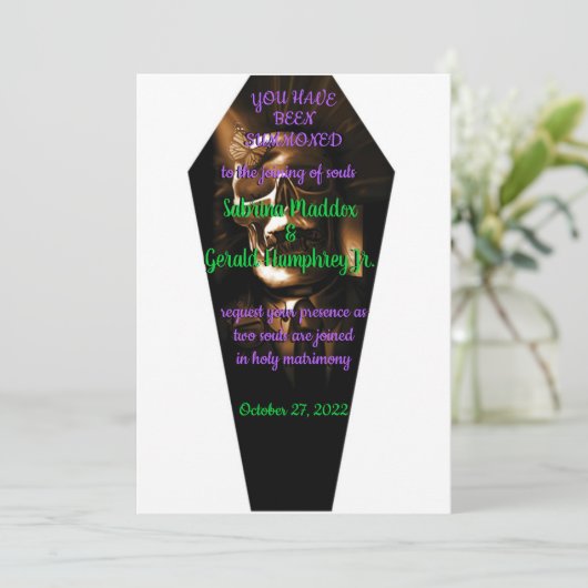 zusammengefasst einladung (Stehend Vorderseite)