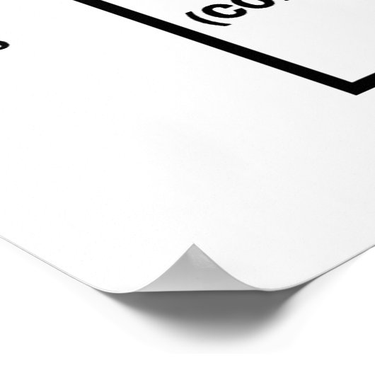 Zusammengefasster statistischer Fehler (Hypothese- Poster (Ecke)