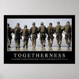 Zusammengehörigkeit: Inspirierend Zitat Poster