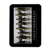 Zusammengehörigkeit: inspirierendes Zitat Magnet (Vertikal)