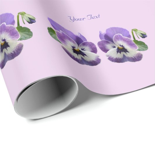 Zusammengepaßtes Stiefmütterchen Ihr eigenes Geschenkpapier (Rolleneckpunkt)