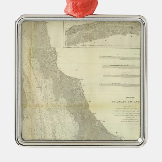Zusammengesetzte Delaware-Bucht, Fluss Silbernes Ornament (Vorne)