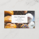 Zusammengesetzte Donuts in einer Schachtel Visitenkarte (Vorderseite)