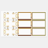 Zusammengesetzte Etiketten (Blatt)