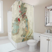 Zusammengesetzte geologische, paläontologische duschvorhang (Beispiel)