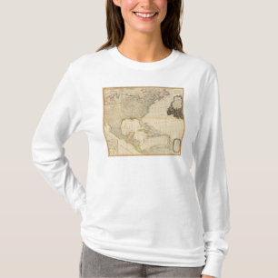 Zusammengesetzte Nordamerika-Handfarbige Karte T-Shirt