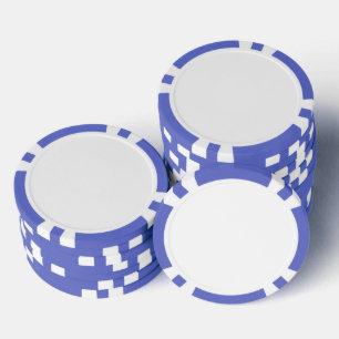 Zusammengesetzte Poker-Chips, Blaue gestreifte Kan Pokerchips